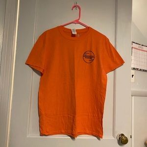 peach- orange t shirt